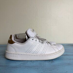 Adidas Women's Size 8.5 Cloudfoam Comfort Advantage Shoes White & Rose Gold